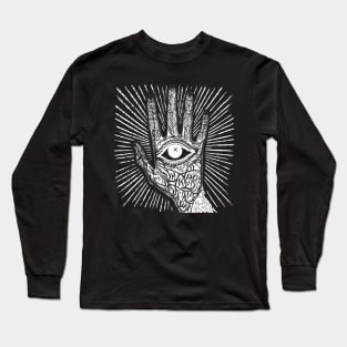 Mystic Hand Gothic Dark Arts Long Sleeve T-Shirt